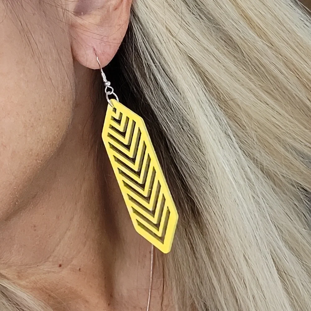 PASTEL WOOD EARRINGS, Choice of Color